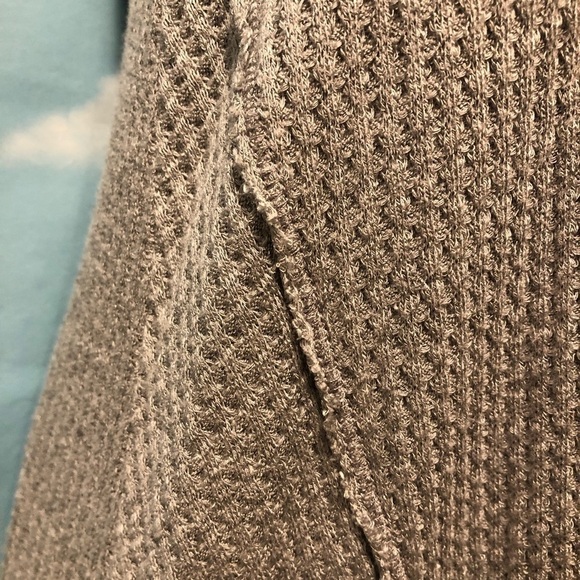 Hippie Love Gray Tank Dress, Soft Comfy Waffle Weave Boho Tank Dress!! - Picture 3 of 10